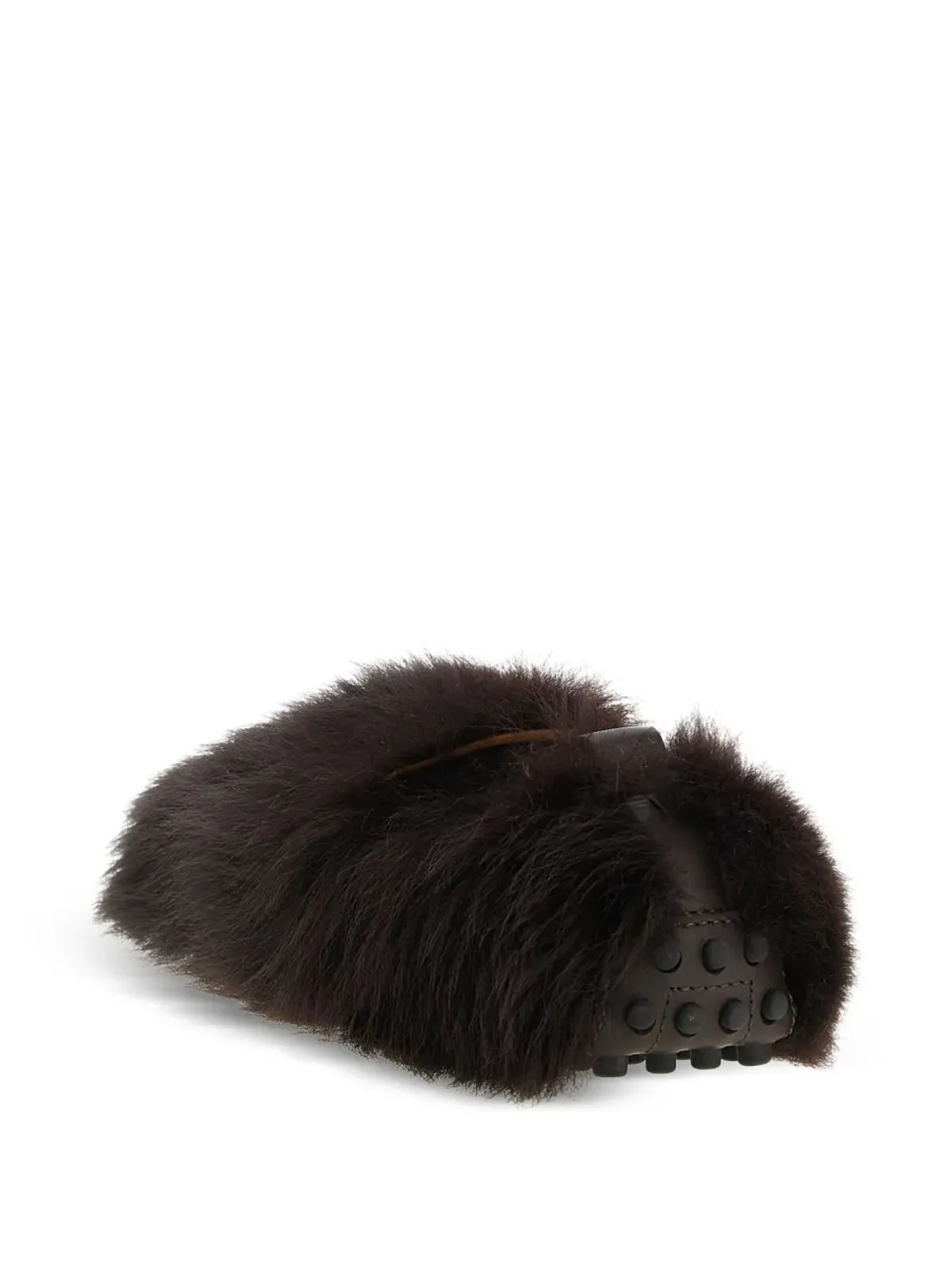 Tod's Gommino 羊毛ファー ローファー - ブラウン - 画像3