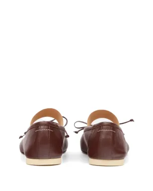 MM6 Maison Margiela アナトミック・ナンバー バレエフラット - ブラウン - サムネイル3