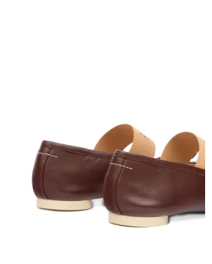 MM6 Maison Margiela アナトミック・ナンバー バレエフラット - ブラウン - サムネイル4