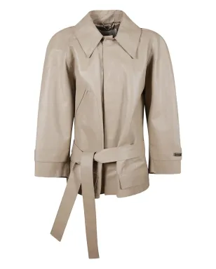 Victoria Beckham ベルテッドレザージャケット - サムネイル1