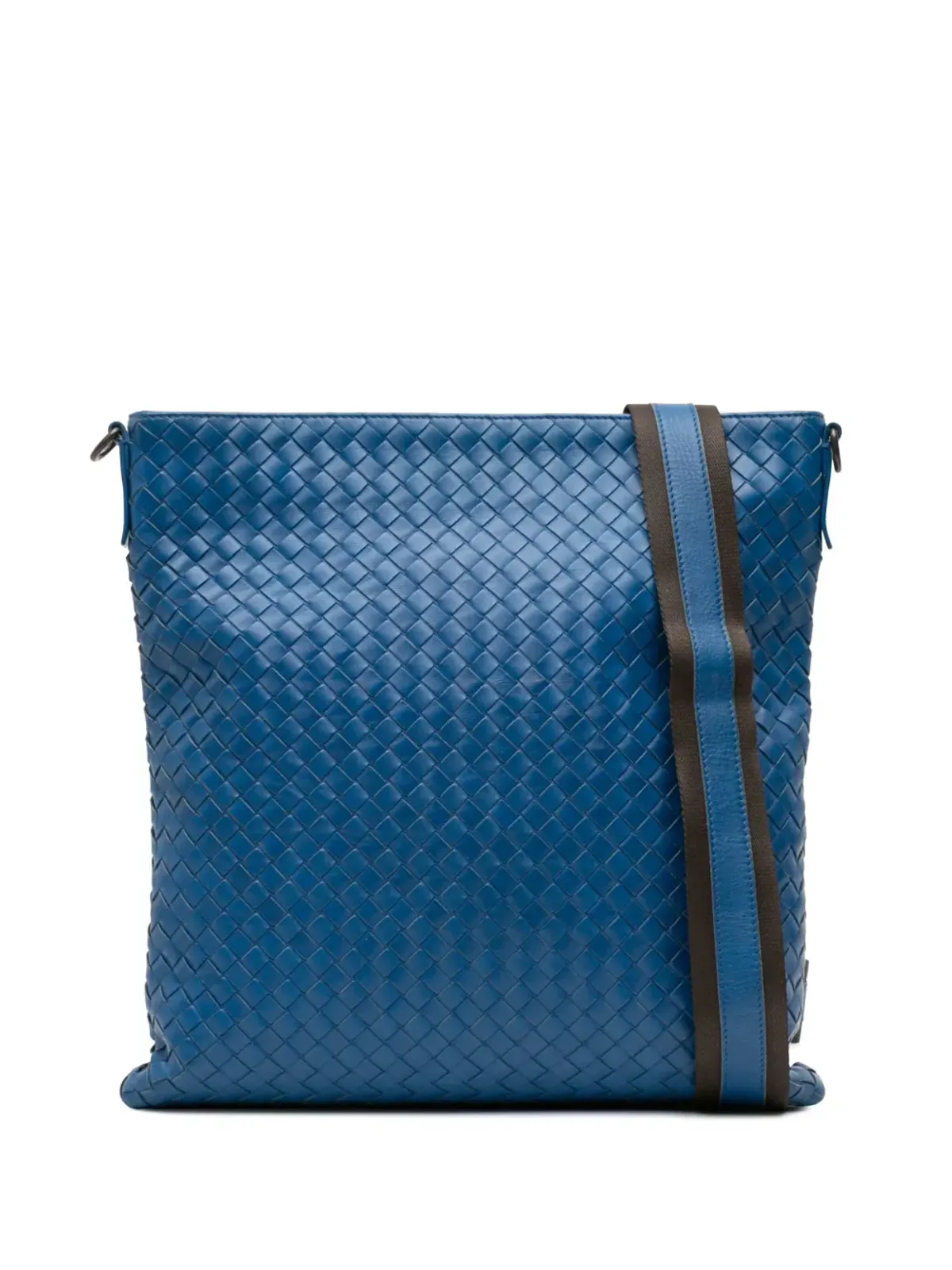 Bottega Veneta Pre-Owned 2012-2025 Nappa Intrecciato crossbody bag - Blue - 画像1