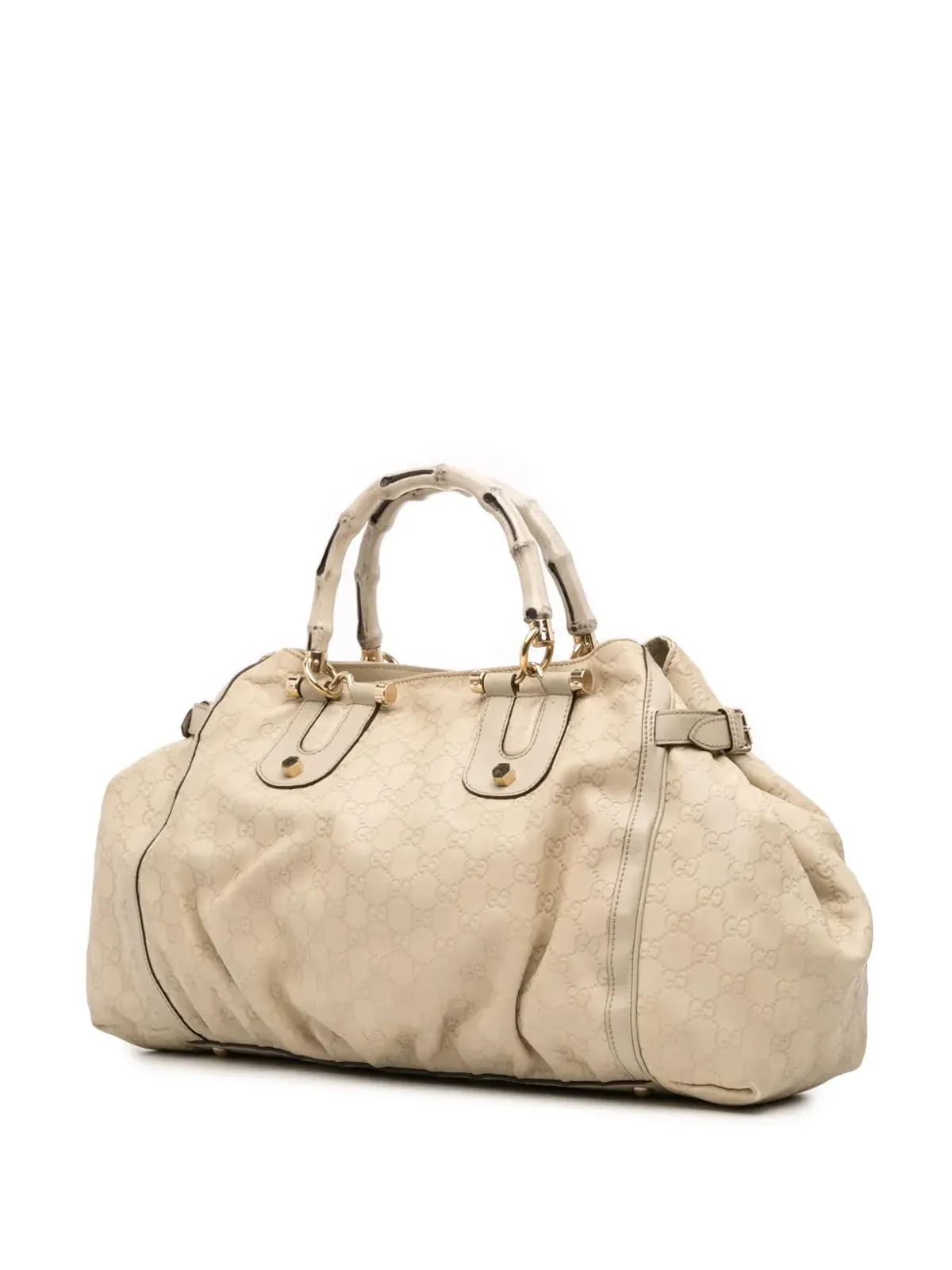 Gucci Pre-Owned グッチシマ バンブー ダイアルックス トートバッグ - ブラウン - 画像3
