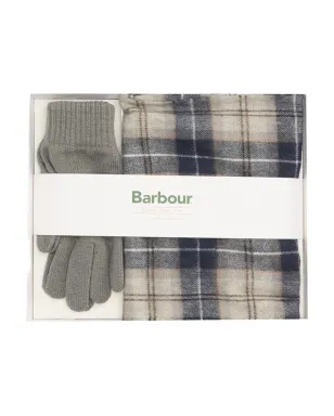 Barbour チェック柄グローブ＆スカーフ - サムネイル1