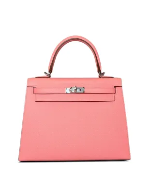 Hermès Pre-Owned ケリーセルリエ エプソン レザー ハンドバッグ パラジウム金具 - ピンク - サムネイル1