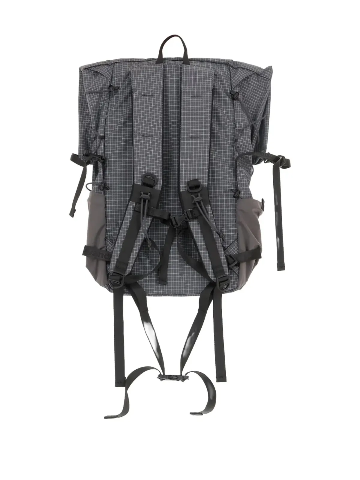 and Wander grid-pattern backpack - Grey - 画像2