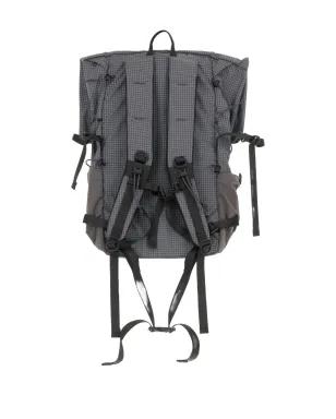 and Wander grid-pattern backpack - Grey - サムネイル2