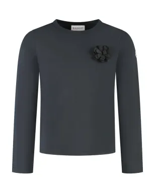 Moncler Enfant 花柄アップリケTシャツ - サムネイル1