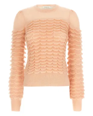 ZIMMERMANN Hypnotic Scallop sweater - Pink - サムネイル1