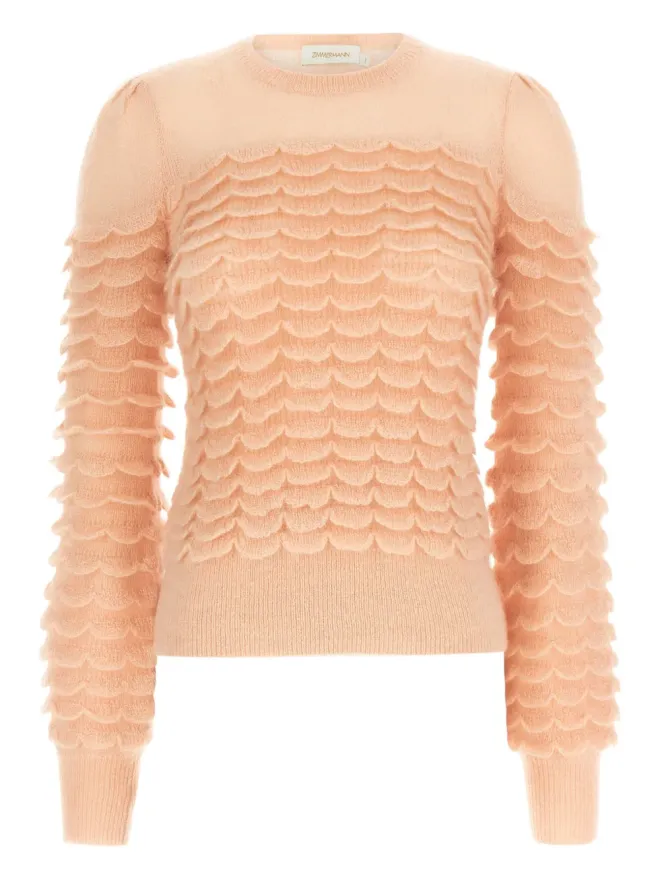 Zimmermann ZIMMERMANN Hypnotic Scallop sweater - Pinkの商品画像