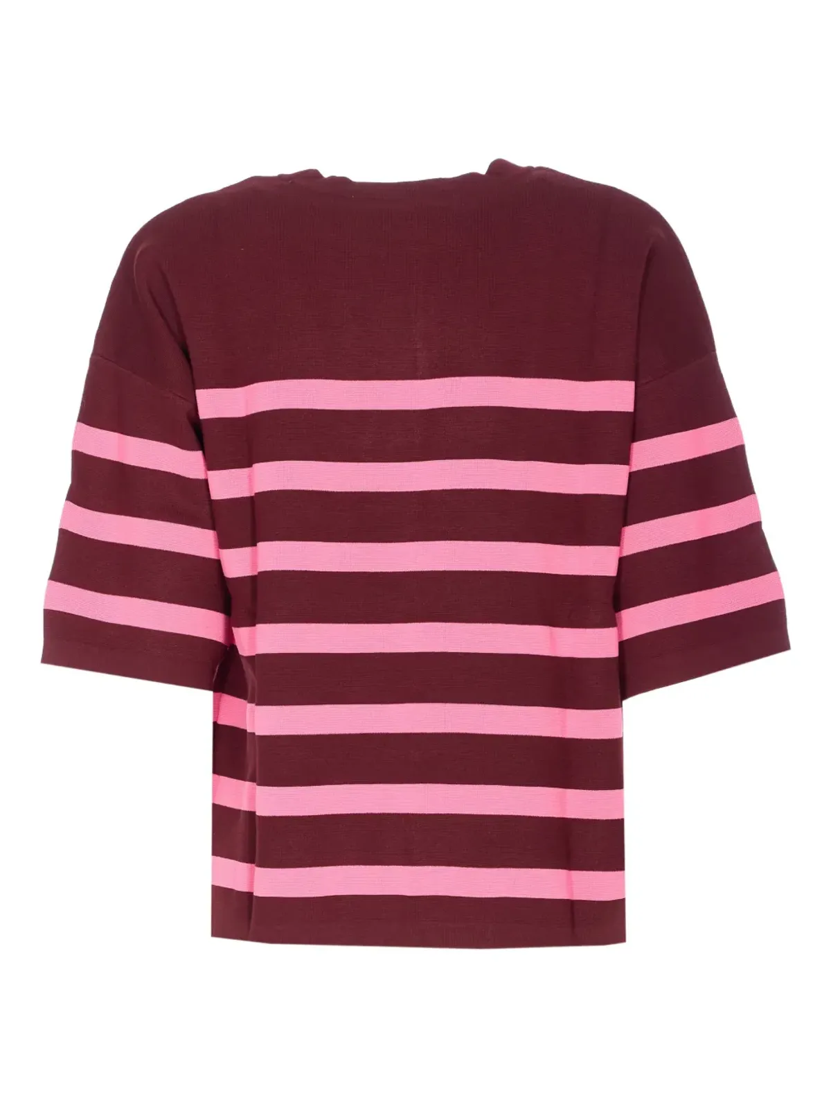 Essentiel Antwerp ストライプ クルーネック Tシャツ - Red - 画像2