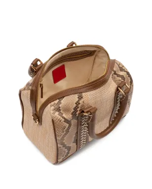 Isla Maia Bowling snakeskin stitched tote bag - サムネイル5