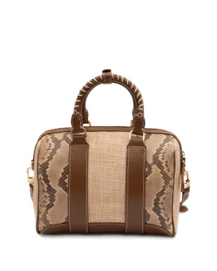 Isla Maia Bowling snakeskin stitched tote bag - サムネイル2
