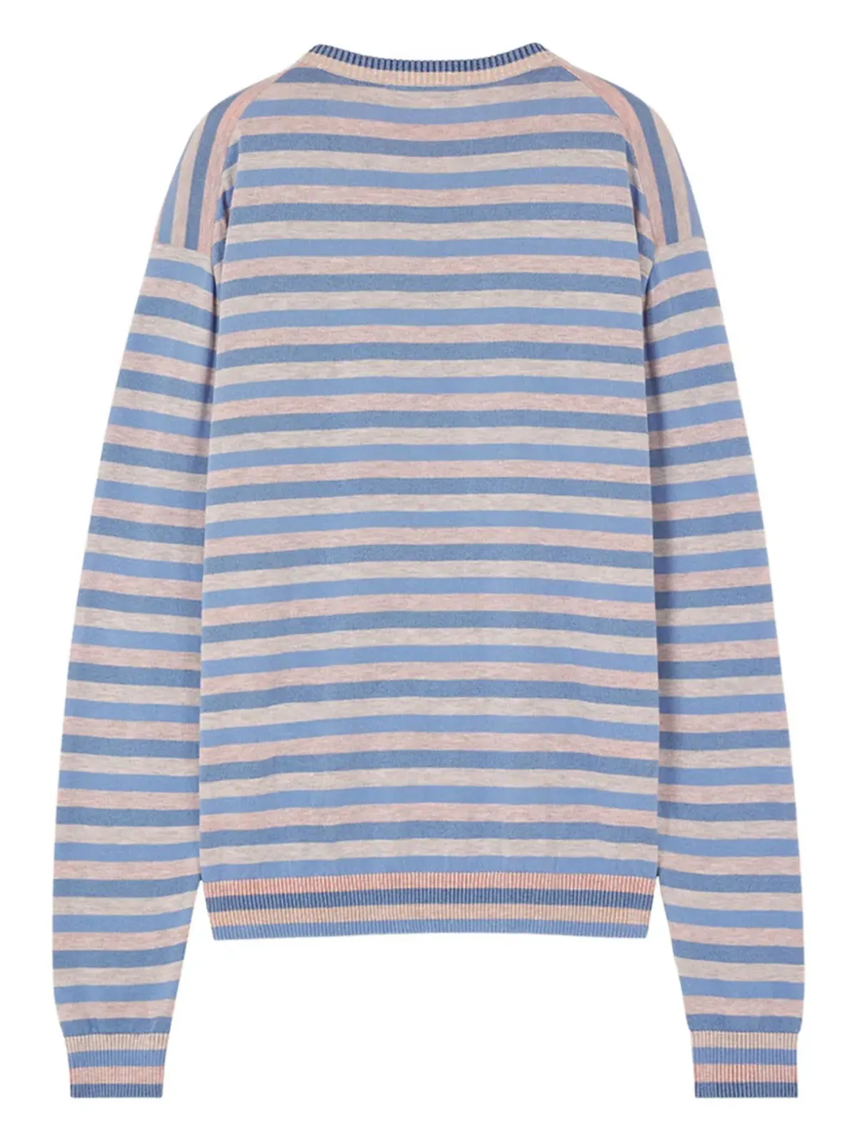 Maison Kitsuné ストライプ柄クルーネックセーター - ブルー - 画像5