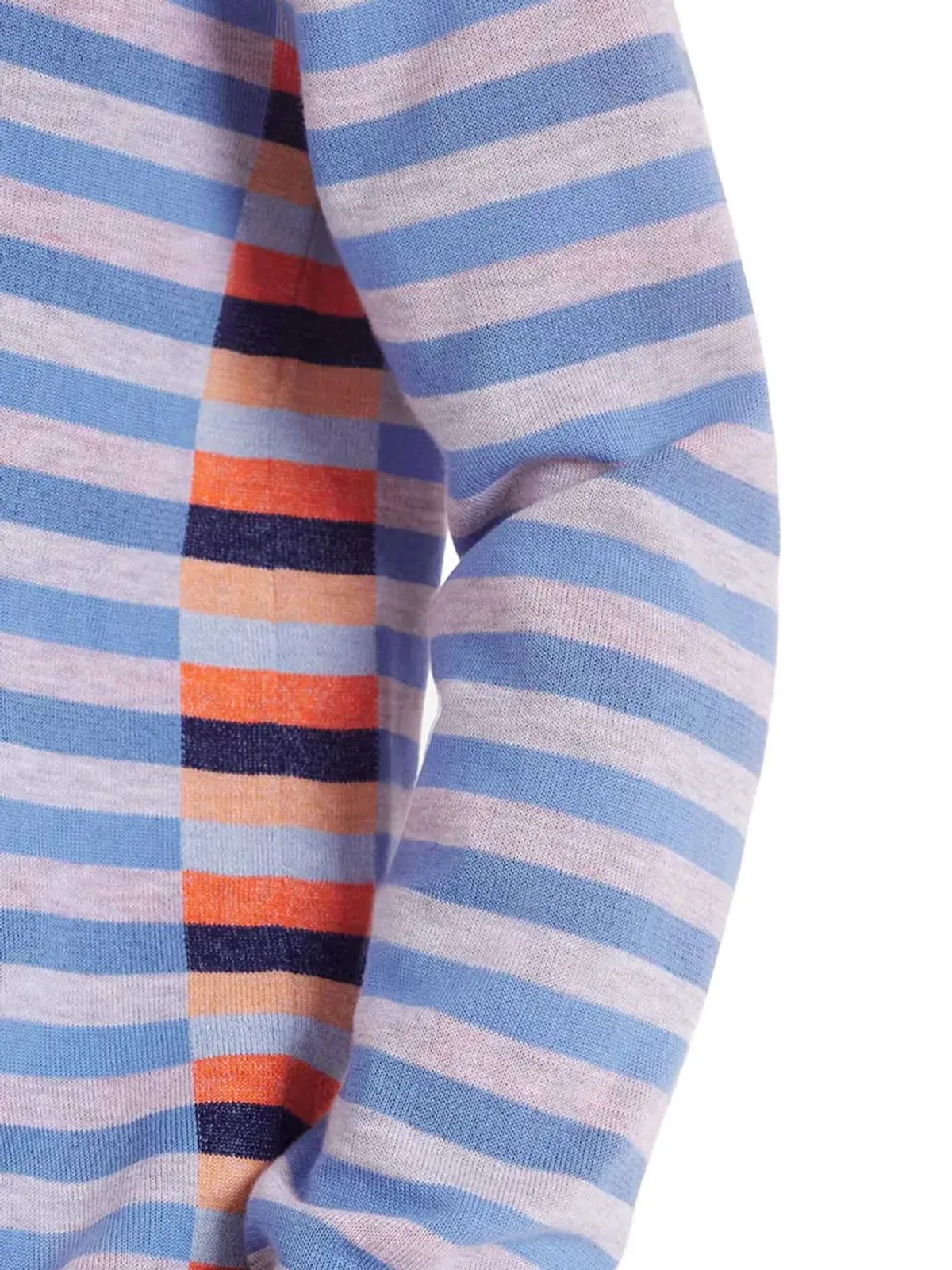 Maison Kitsuné ストライプ柄クルーネックセーター - ブルー - 画像4