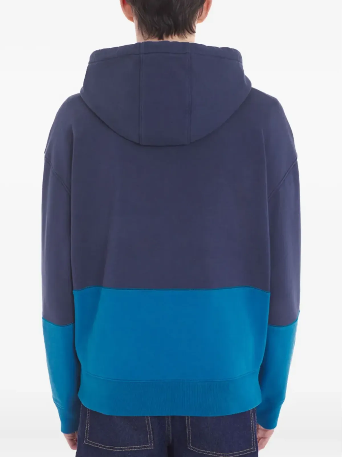 Maison Kitsuné カラーブロックデザイン ロゴパッチ フーディ - 画像4