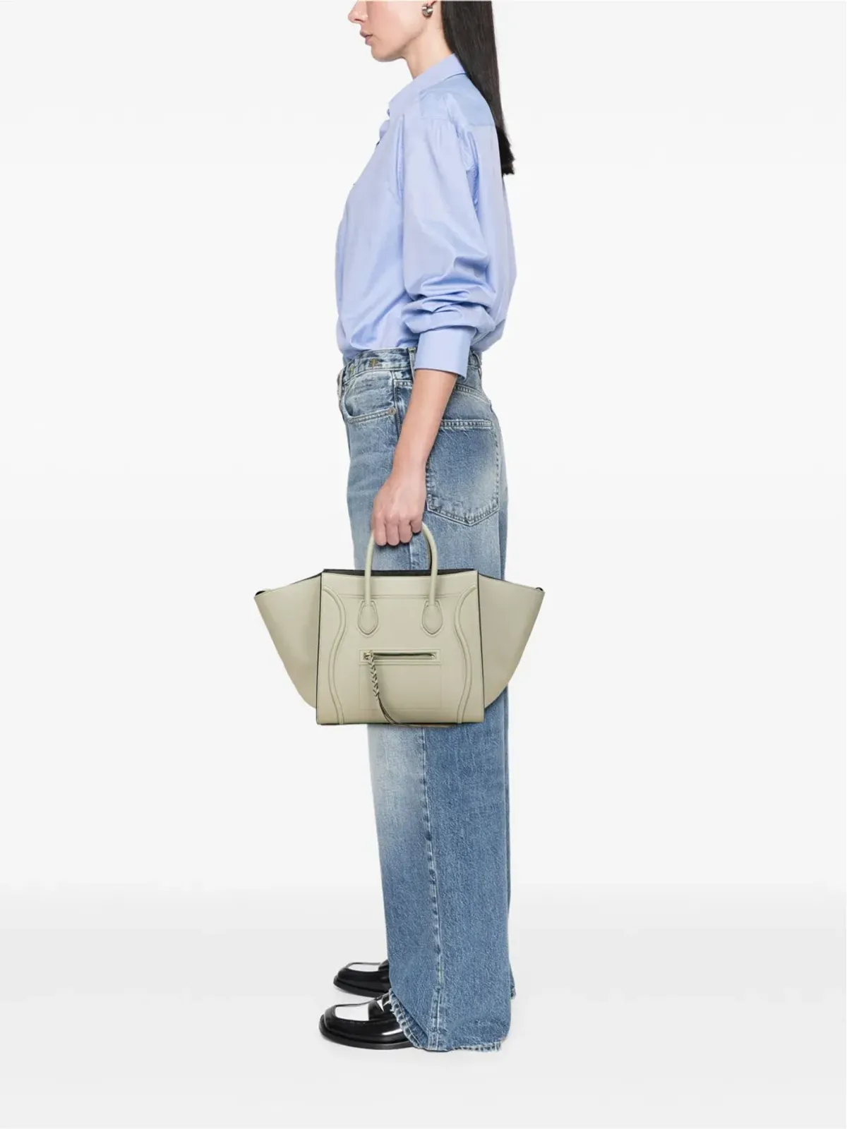 Celine Pre-Owned レザー ラゲージ Phantom トートバッグ - 画像2