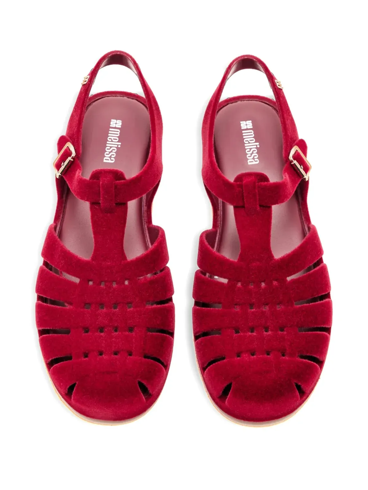 Melissa Possession Velvet sandals - Red - 画像3
