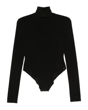 Norma Kamali ロールネック長袖ボディスーツ - Black - サムネイル1