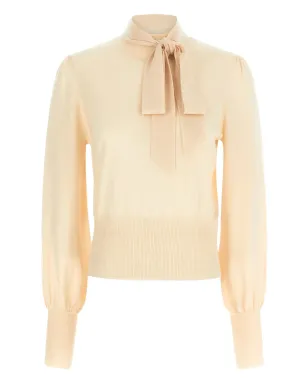ZIMMERMANN パッシーボウ付きパフスリーブブラウス - サムネイル1