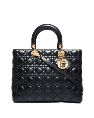 Christian Dior Pre-Owned レディ キルテッド トートバッグ - ブラック - サムネイル1