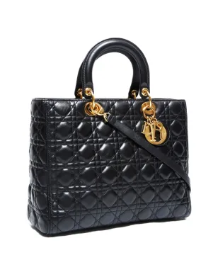 Christian Dior Pre-Owned レディ キルテッド トートバッグ - ブラック - サムネイル3