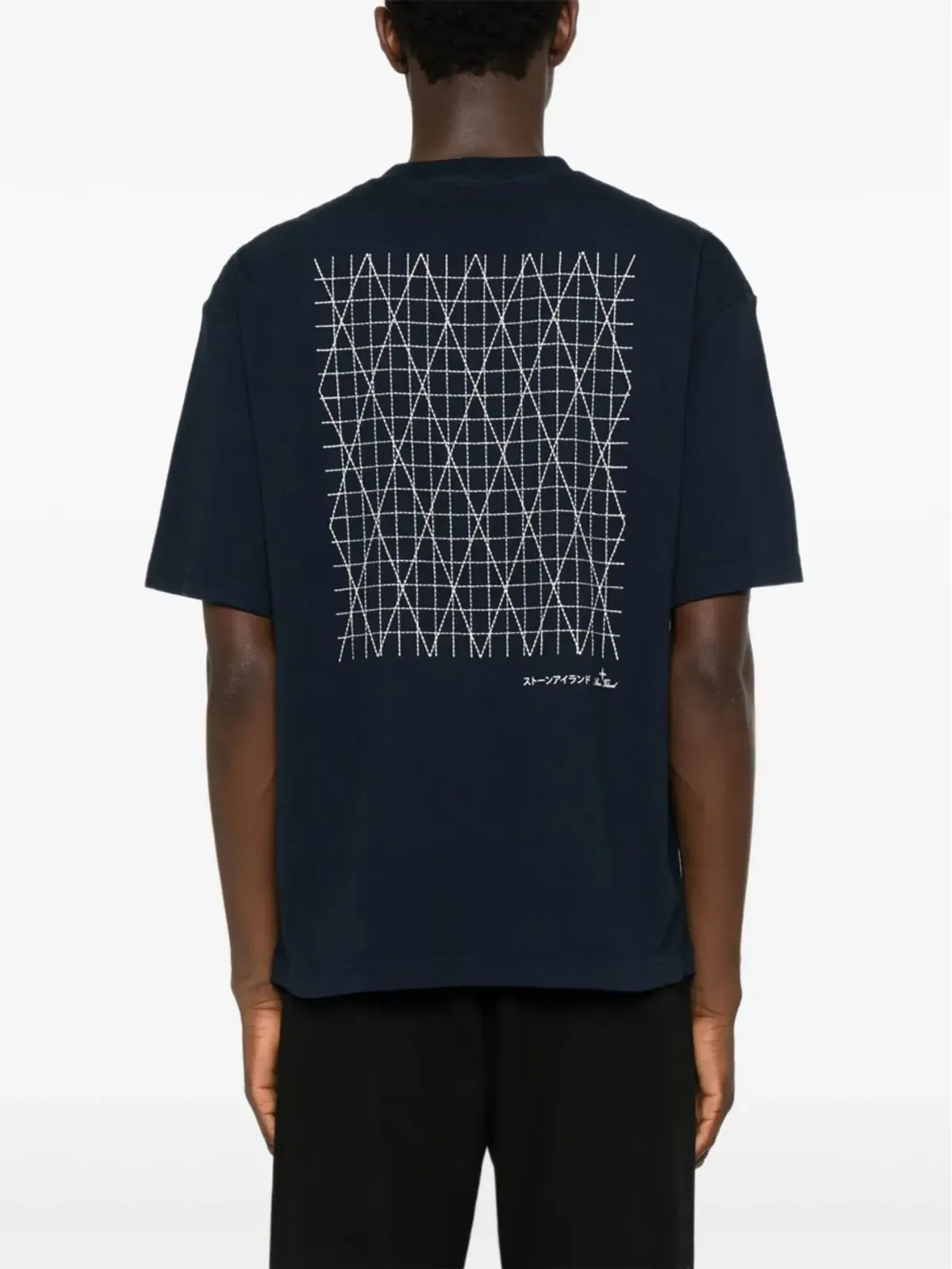 Stone Island ロゴ刺繍入りクルーネットTシャツ - 画像3