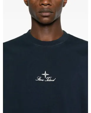 Stone Island ロゴ刺繍入りクルーネットTシャツ - サムネイル4
