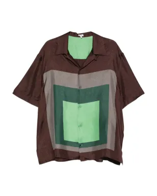 LOEWE シルクシャツ（ブラウン） - サムネイル1