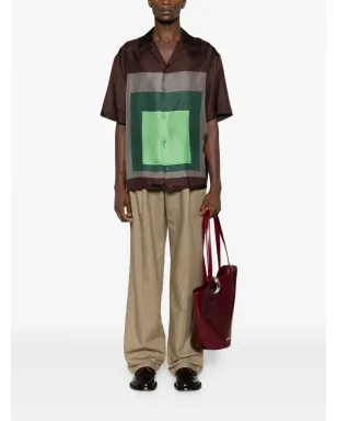 LOEWE シルクシャツ（ブラウン） - サムネイル2