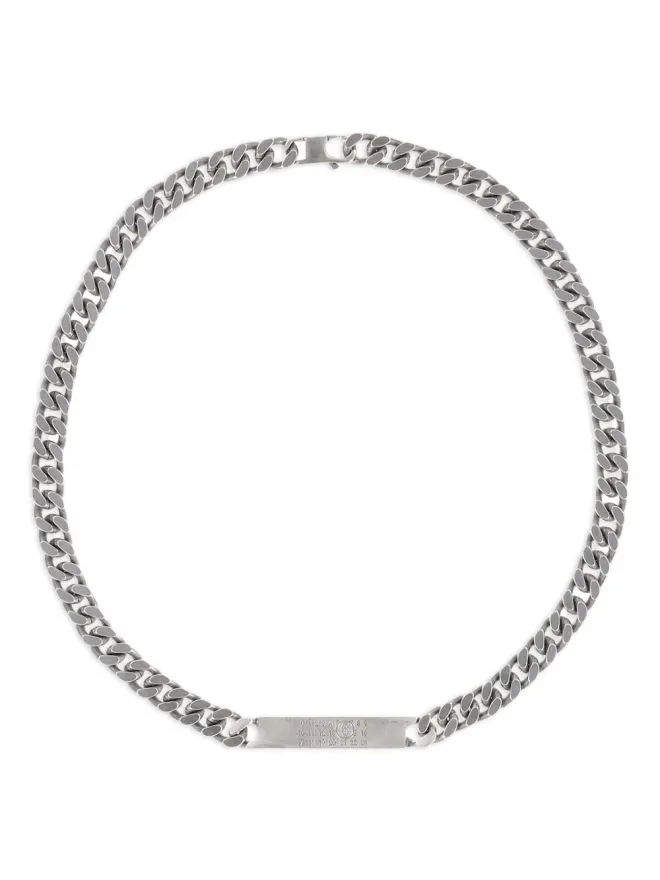 MM6 Maison Margiela MM6 Maison Margiela チェーンプレートネックレス - シルバーの商品画像