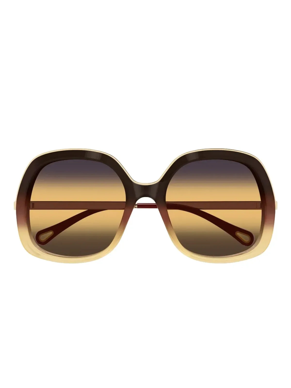 Chloé Eyewear 丸型サングラス - ブラウン - 画像1