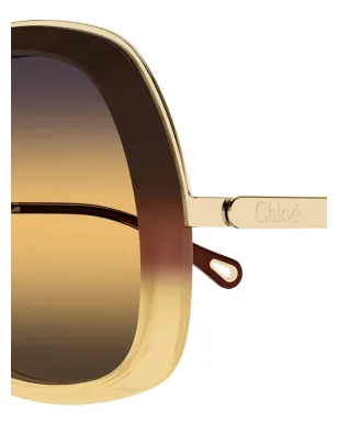 Chloé Eyewear 丸型サングラス - ブラウン - サムネイル3