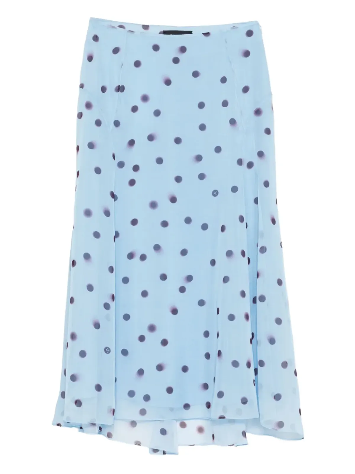 Rochas ポルカドット シルクスカート - 画像1