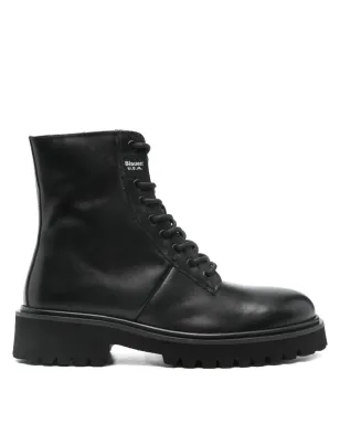 Blauer レースアップ レザーバイカーブーツ - サムネイル1