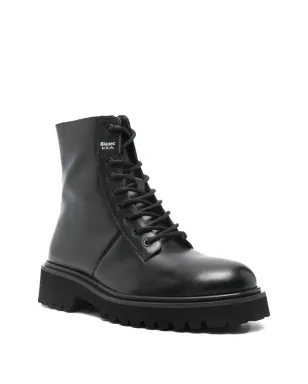 Blauer レースアップ レザーバイカーブーツ - サムネイル2