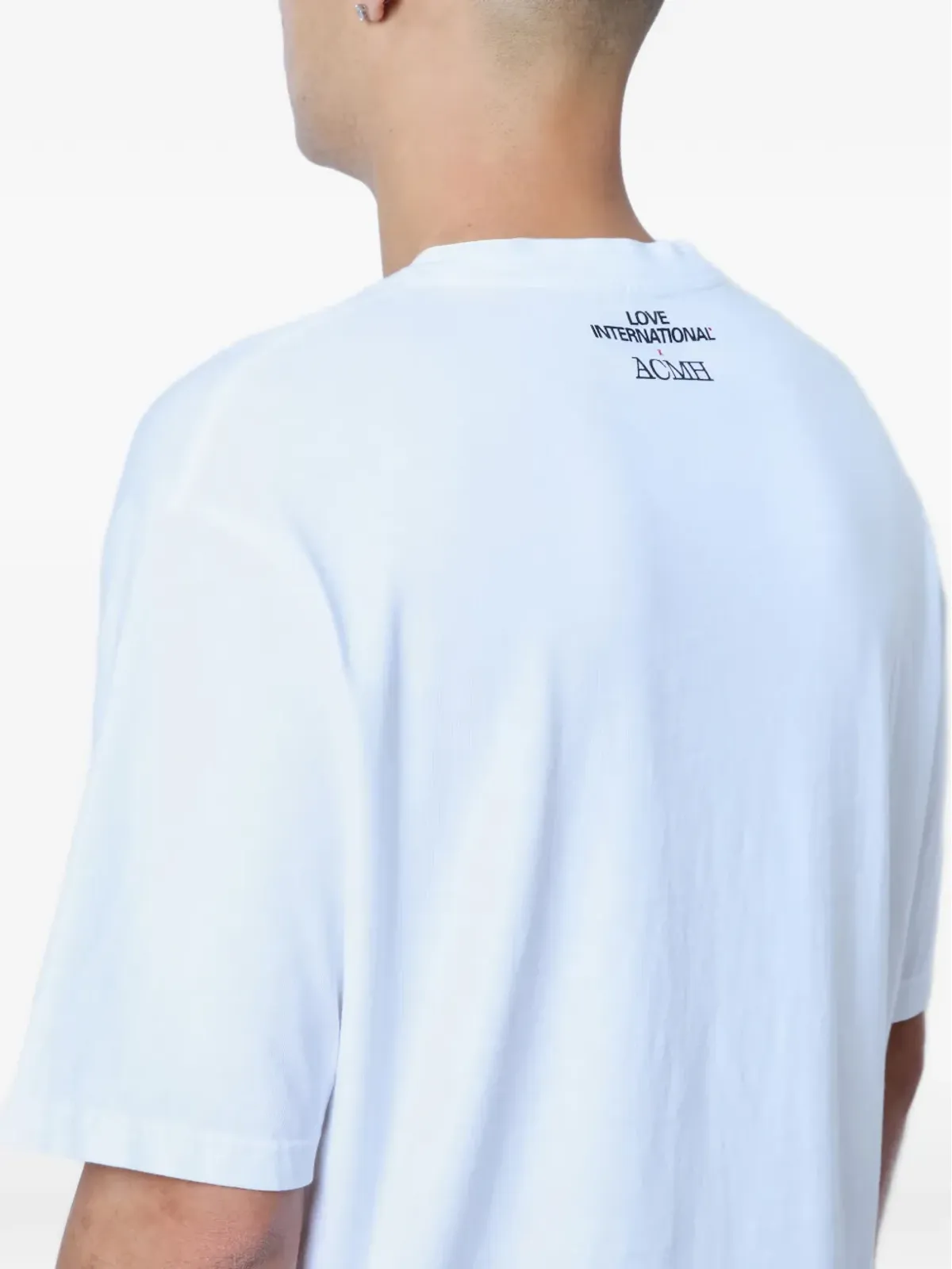 ACMH x Love International ロゴモチーフ Tシャツ - White - 画像3