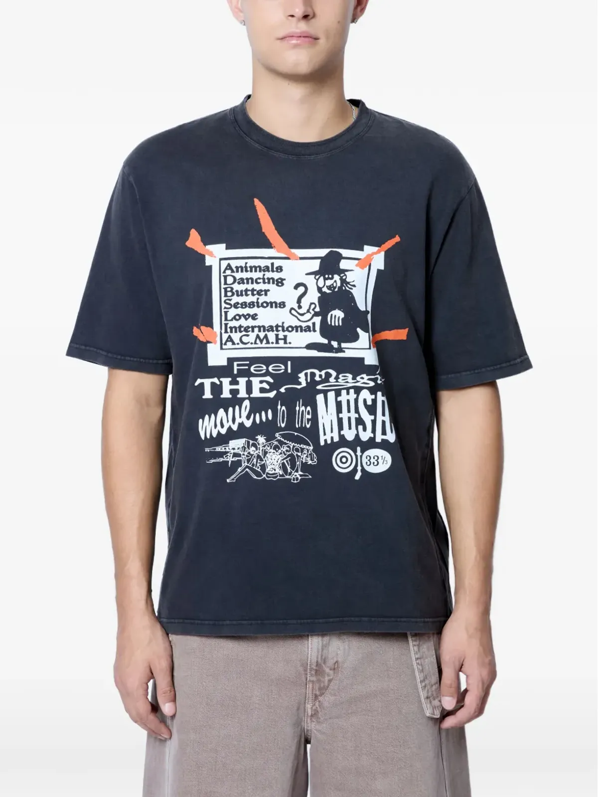 ACMH x Love International グラフィックTシャツ - ブルー - 画像1