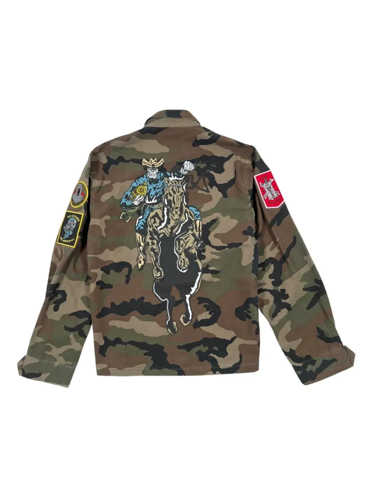 Warren Lotas カモフラージュ柄 マルチパッチ オーバーシャツ - 画像2