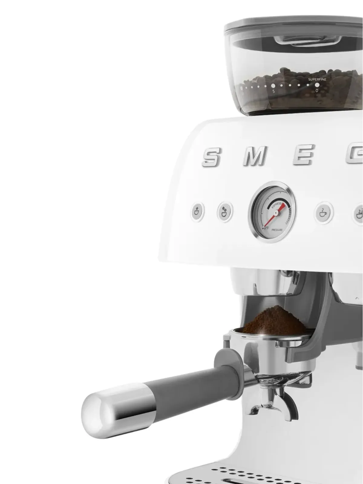 Smeg マニュアル付きグラインダーコーヒーマシン - 画像4