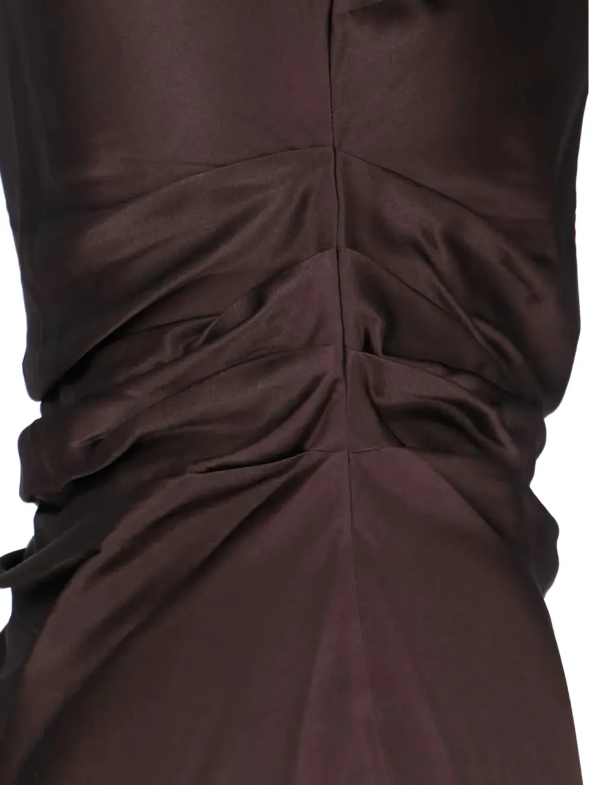 STAUD Phare ruched midi dress - Brown - 画像5
