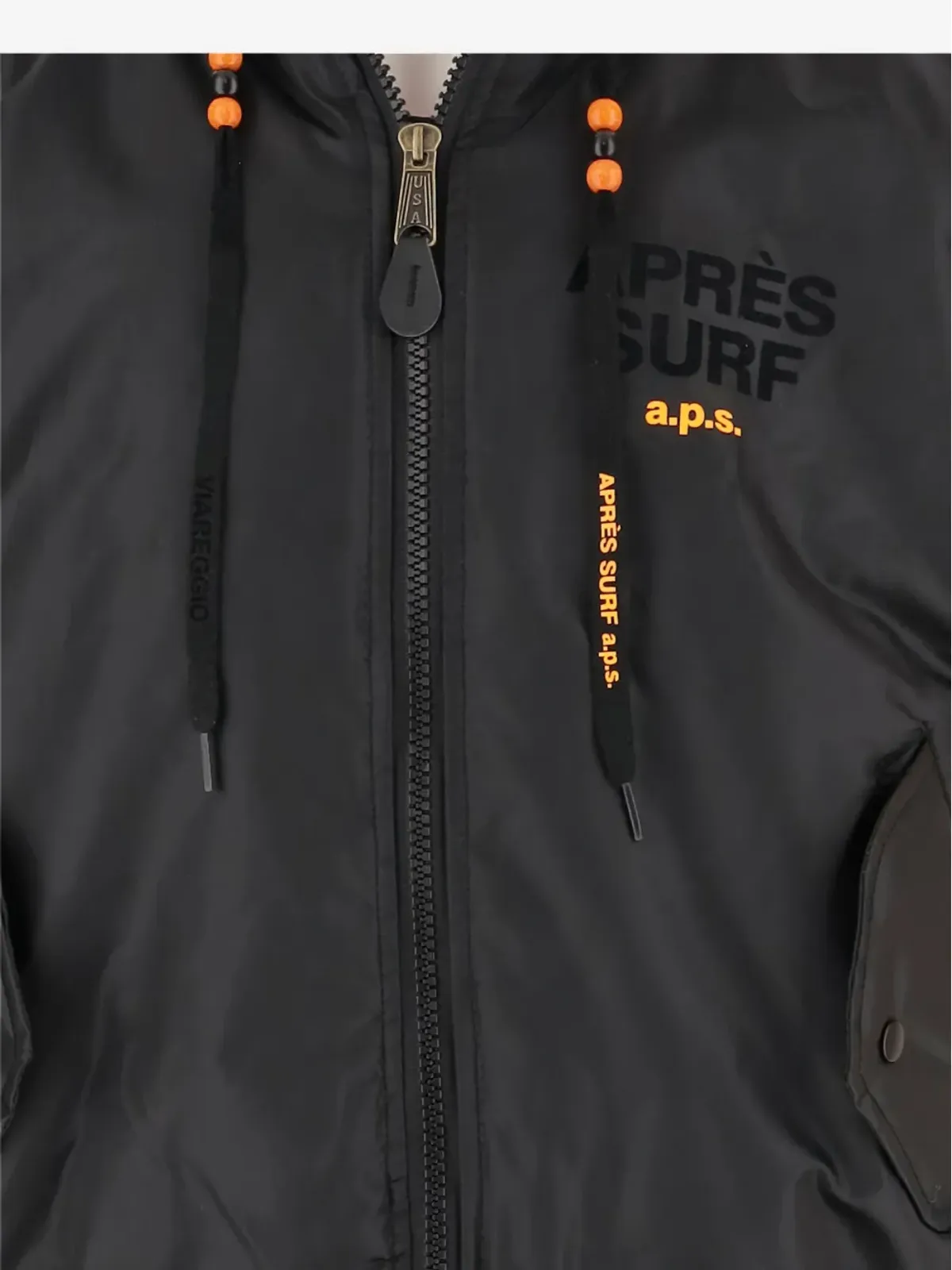 Après Surf ロゴディテール フーデッドジレ - 画像3