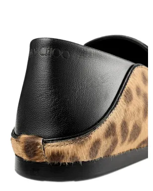 Jimmy Choo エリオット ヒョウ柄スリッパ - サムネイル4