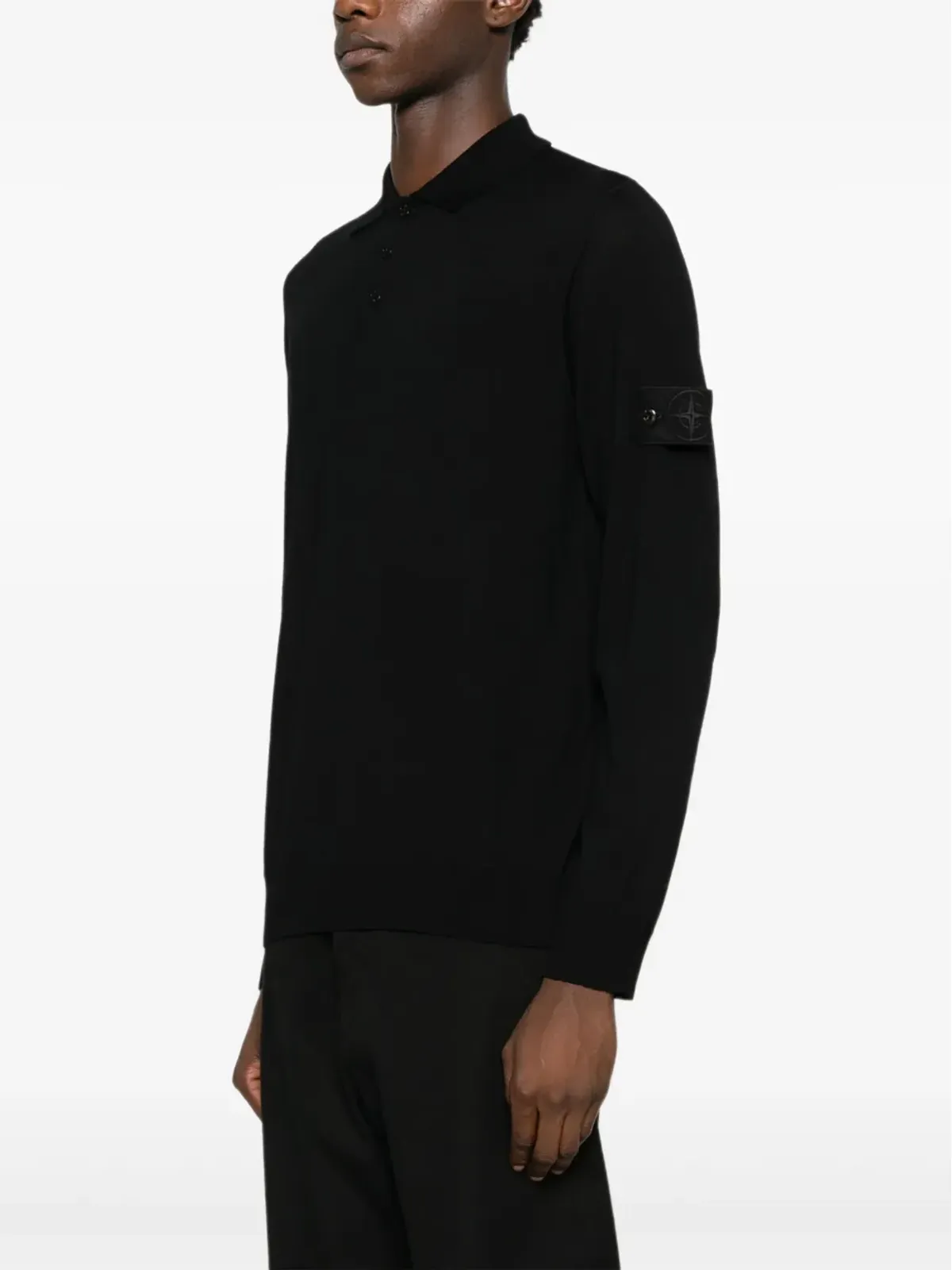 Stone Island ロングスリーブパッチポロシャツ - 画像3