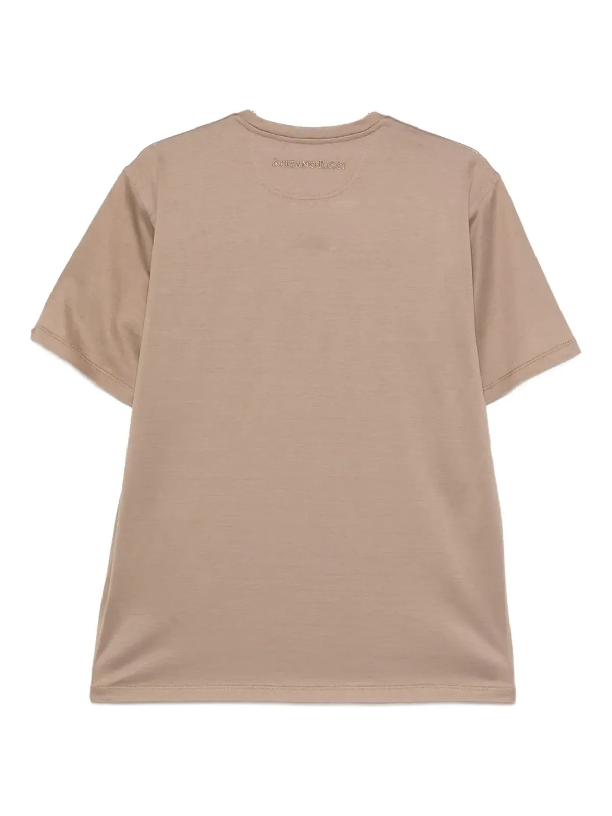 Stefano Ricci クルーネック コットンTシャツ - ブラウン - 画像2