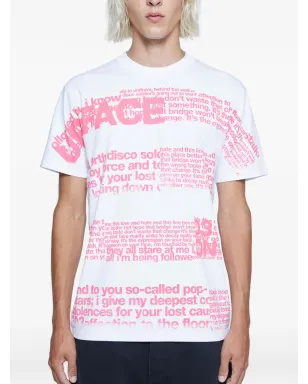 Mechatok x LN-CC text-print T-shirt - White - サムネイル1