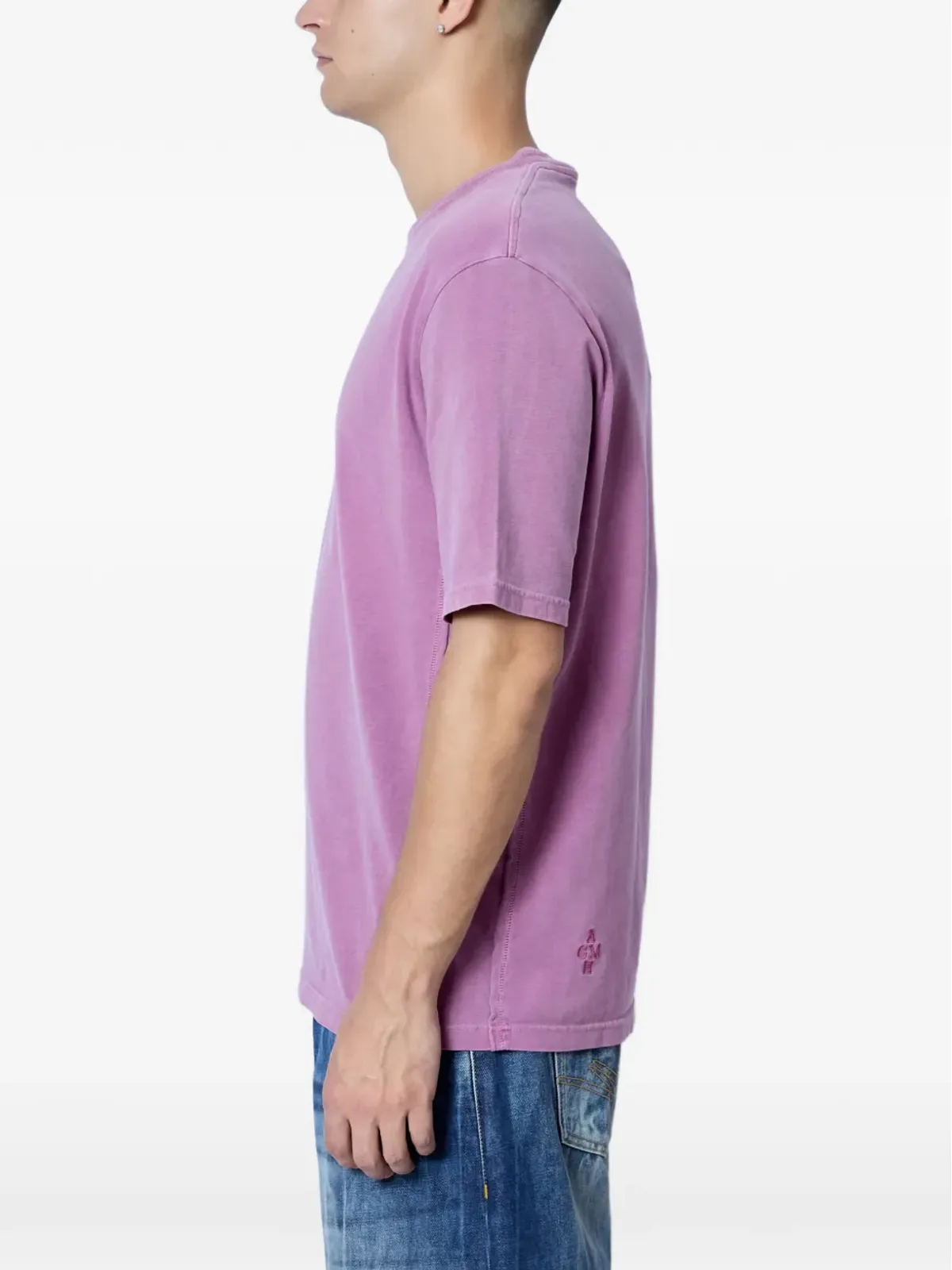 ACMH x Love International ロゴディテール Tシャツ - パープル - 画像3