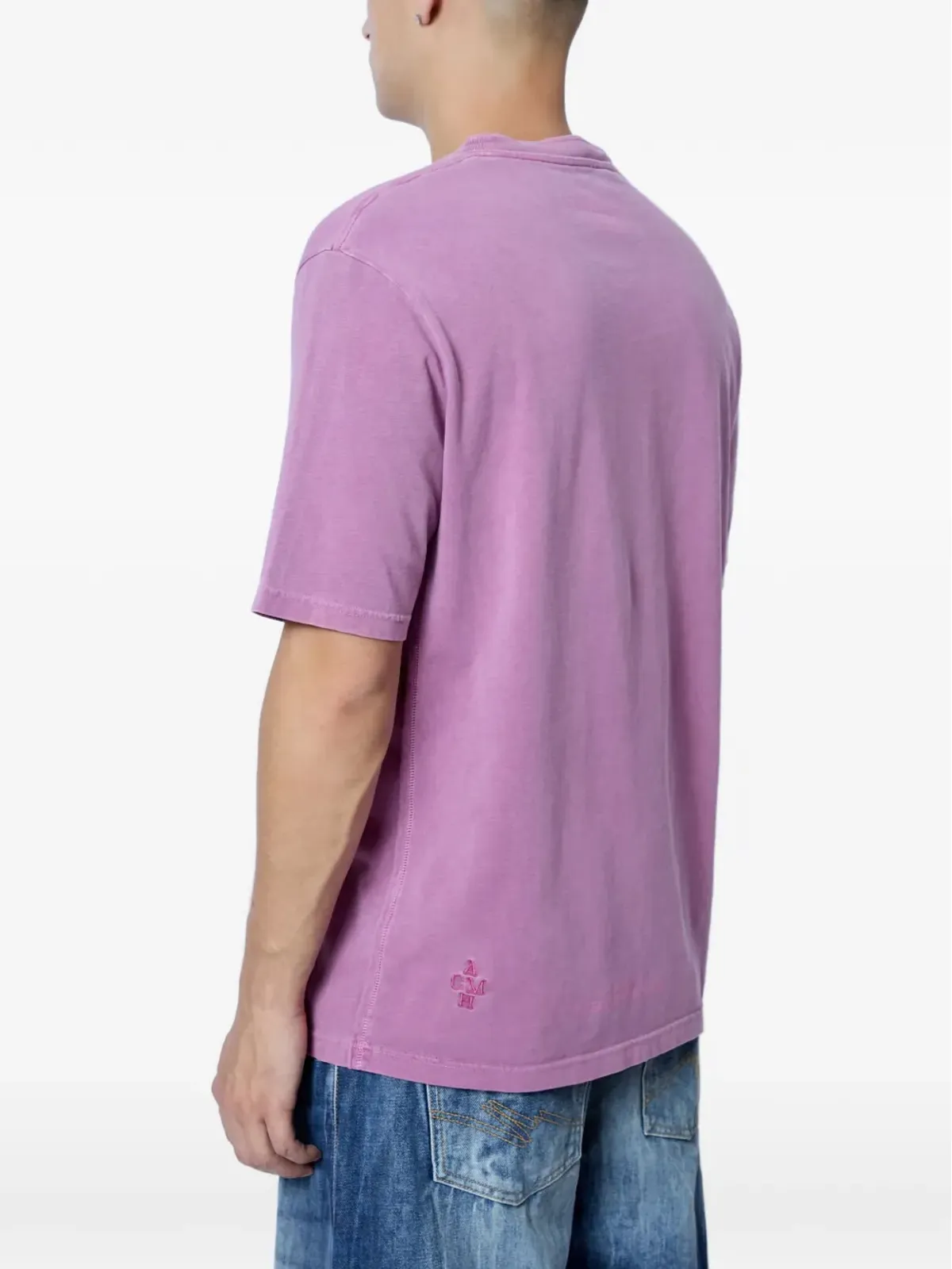 ACMH x Love International ロゴディテール Tシャツ - パープル - 画像4