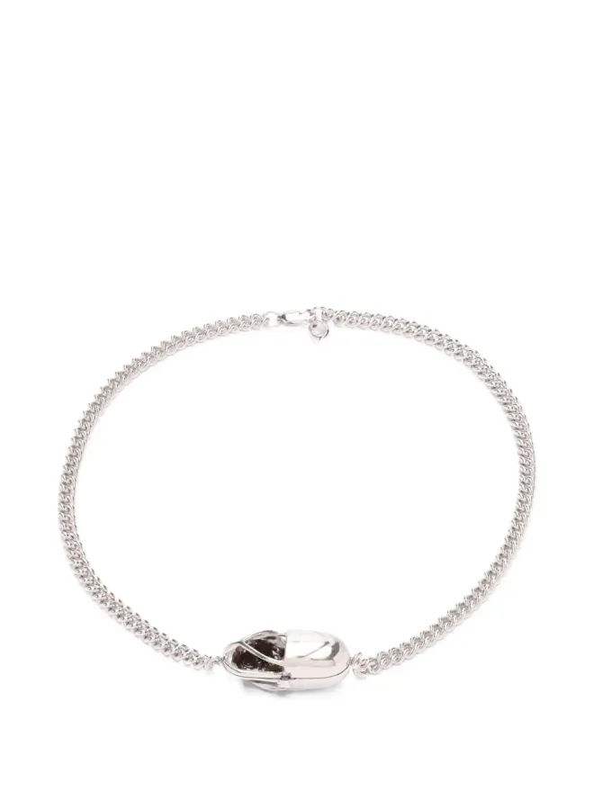 Capsule Eleven Capsule Eleven Capsule Crystal smokey quartz necklace - Silverの商品画像