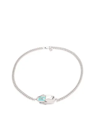 Capsule Eleven Capsule Crystal turquoise necklace - Silver - サムネイル1