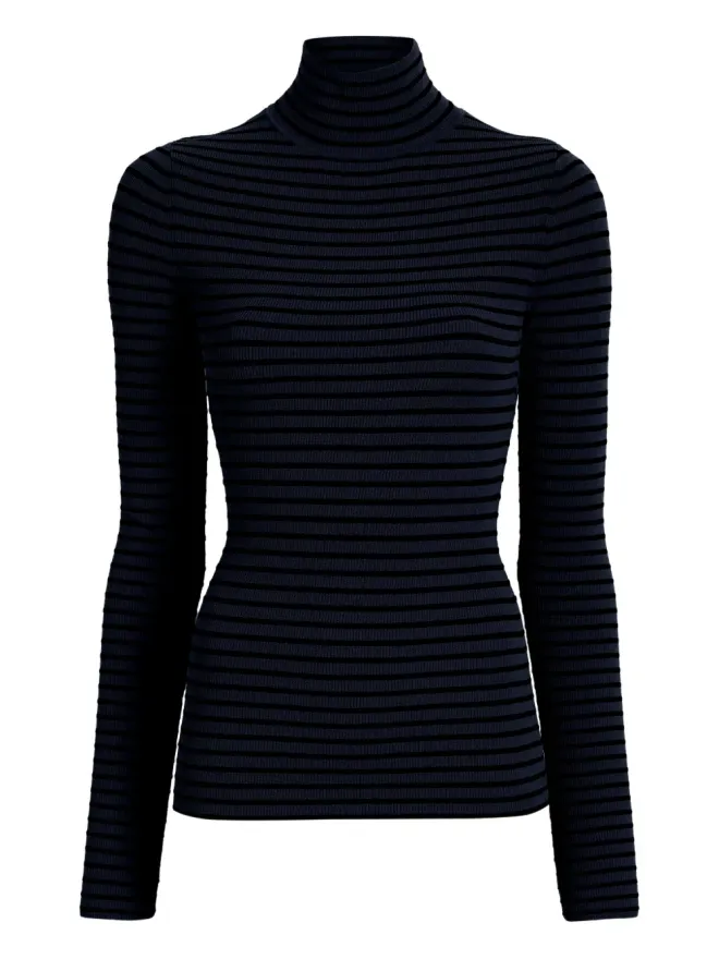 Proenza Schouler Proenza Schouler ディディ ストライプ ベルベット トップ ブルーの商品画像
